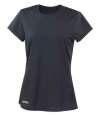 S253F Women's Spiro Quick Dry Short Sleeve T Shirt Black colour image